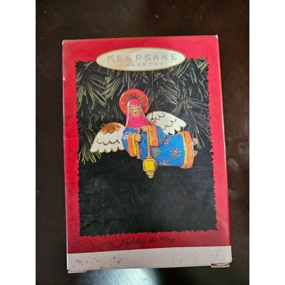 VintageHallmark Keepsake Ornament Angel Lighting the Way Christmas Ornament 1996